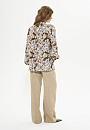Блуза шёлк принт фантазийный (цв.бежево-коричневый)