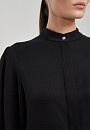Блуза с супатной застежкой (цв.чёрный)